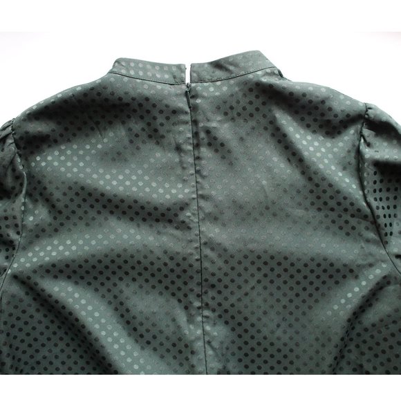 Ted Baker Chllo Lace-Detail Long Sleeve Dress / 4 Large 10 / Dark Green Flowy - Picture 11 of 13